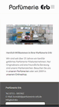 Mobile Screenshot of parfuemerie-erb.de