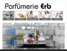 Tablet Screenshot of parfuemerie-erb.de